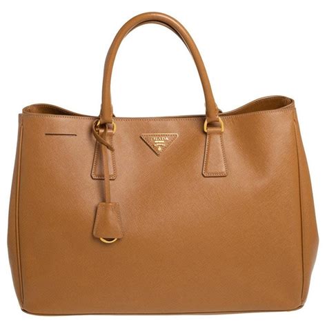 prada saffiano tan
